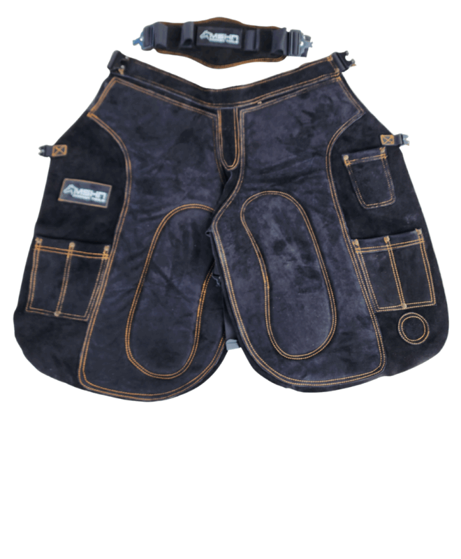 Coleto Premium 100% cuero negro