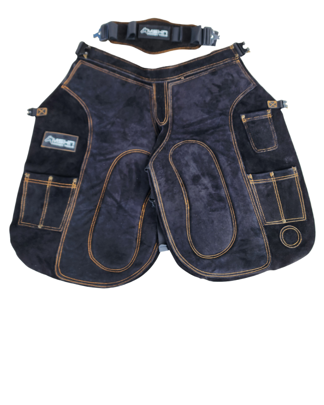 Coleto Premium 100% cuero negro